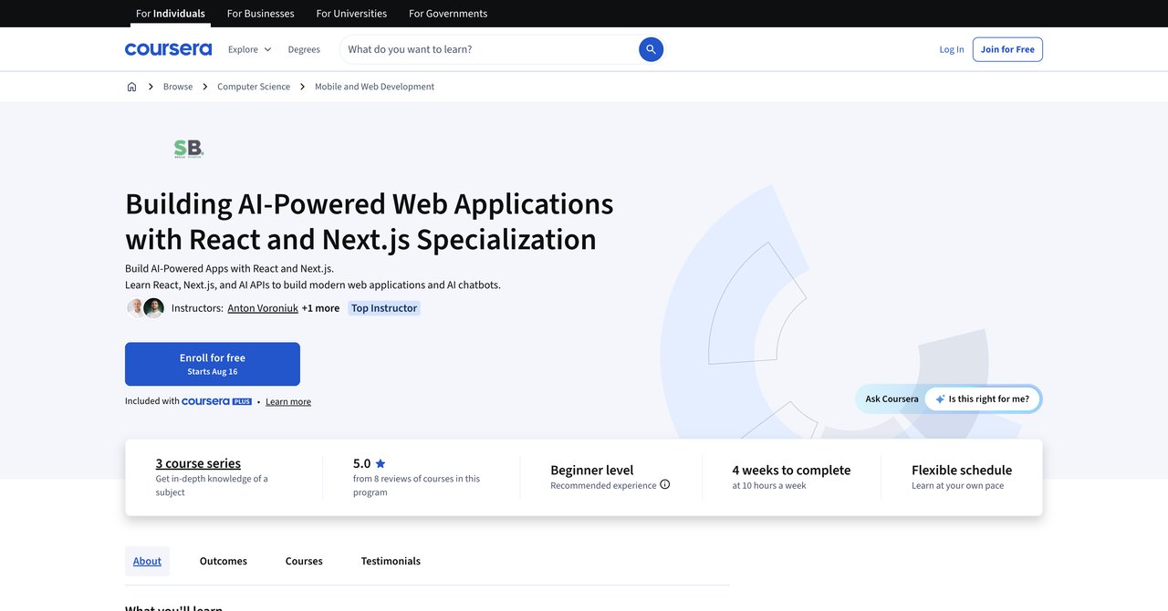 Building AI-Powered Web Applications with React and Next.js