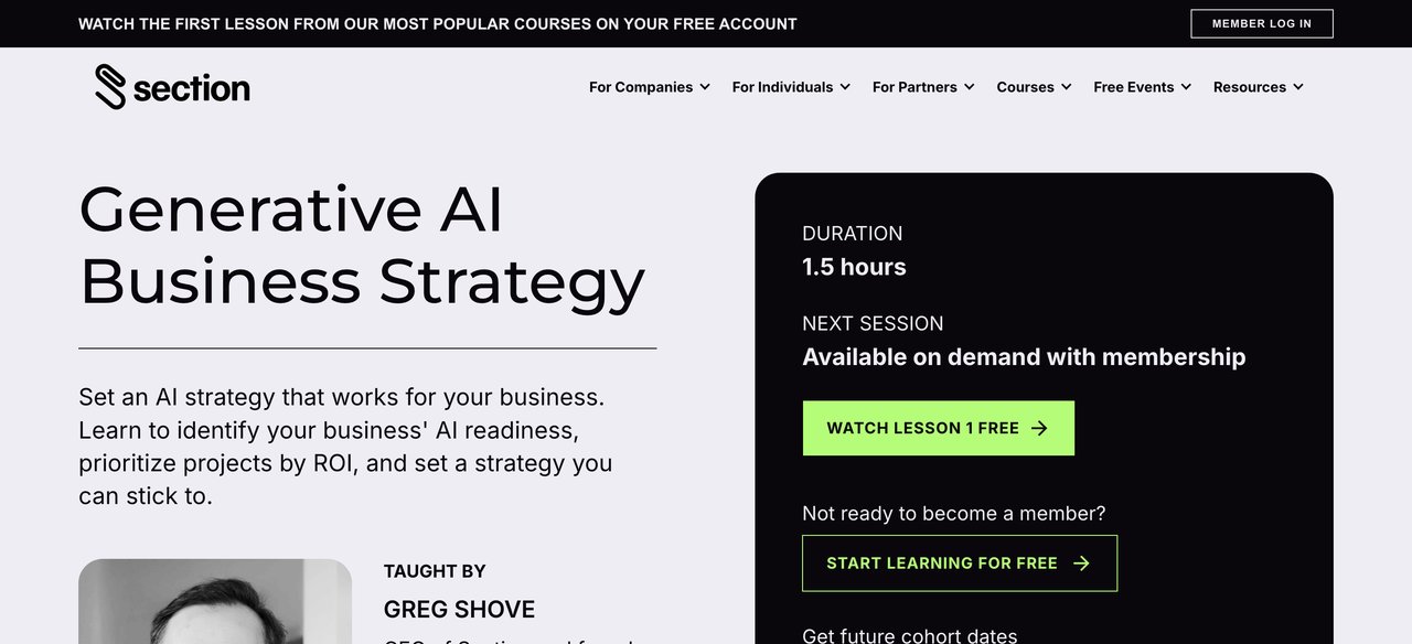 Generative AI Business Strategy