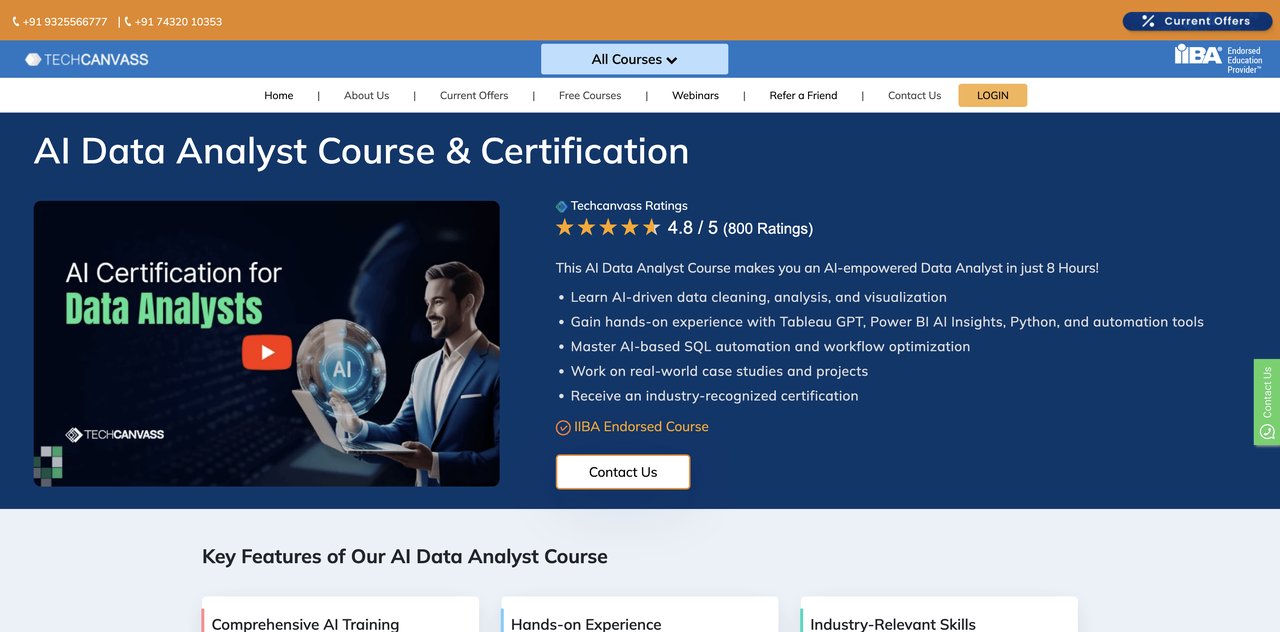AI Certification for Data Analysts