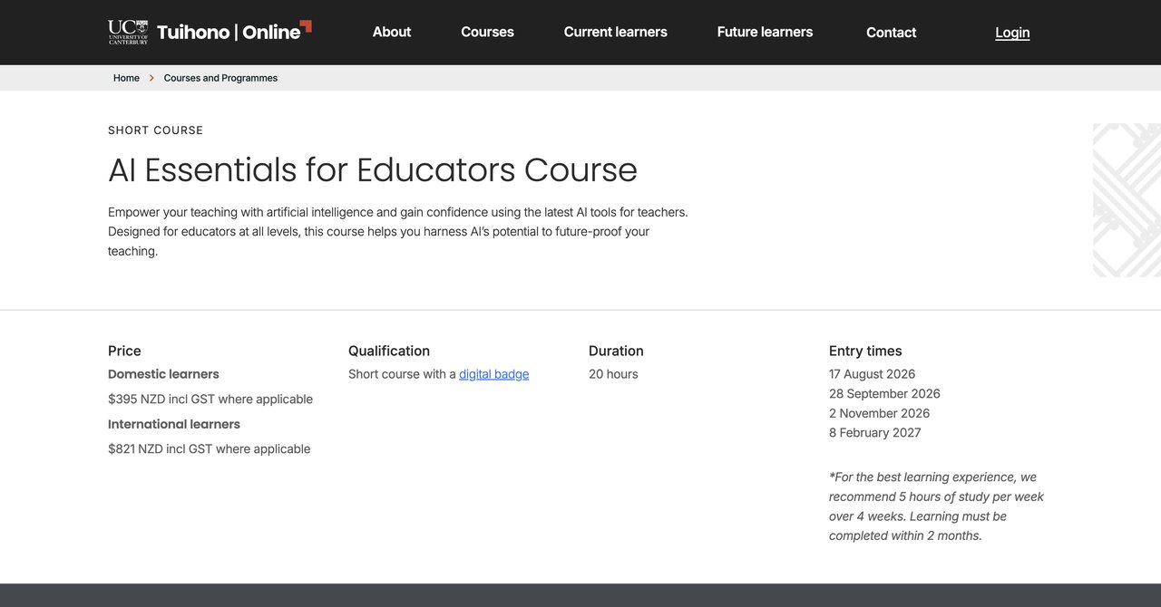 UC Online course for educators