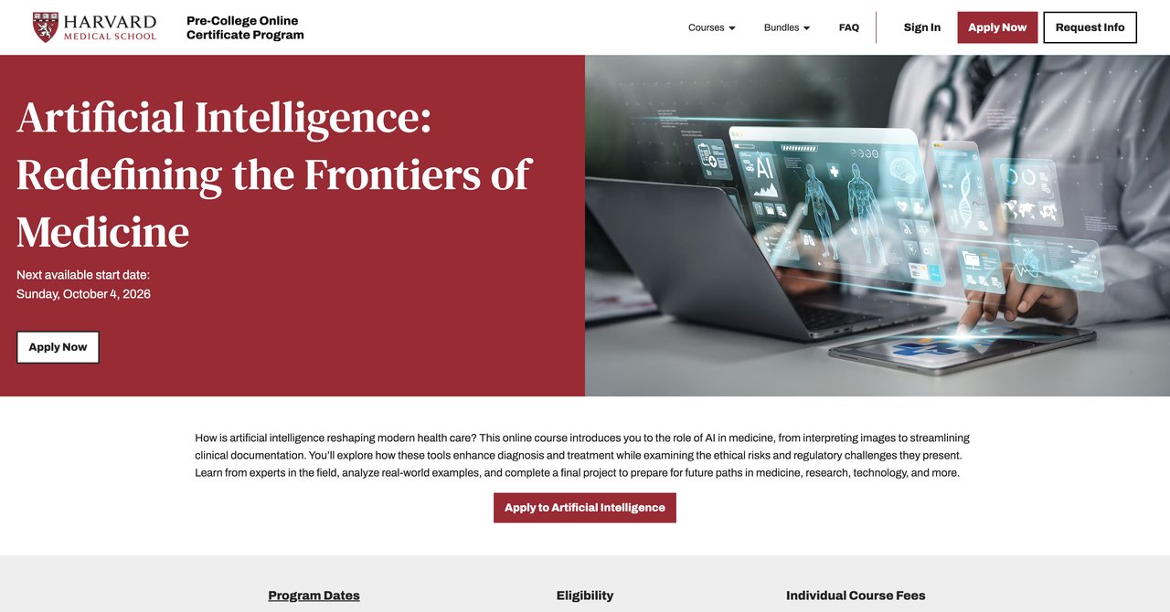 Harvard Medical School AI Course