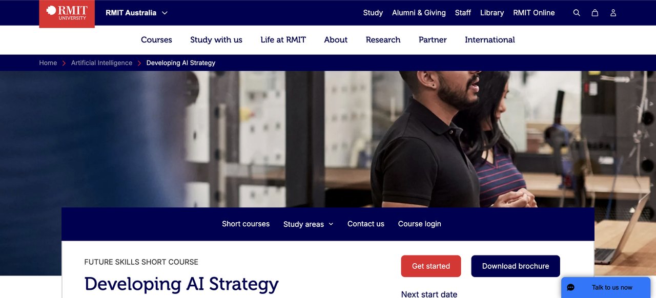 Developing AI Strategy by RMIT
