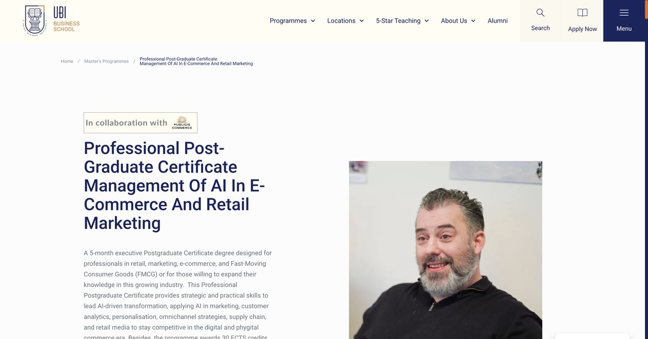 UBI Business School AI E-commerce