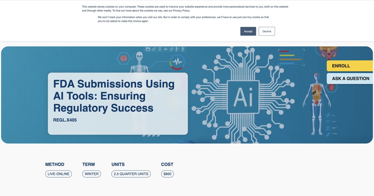 UCSC FDA Submissions Using AI Tools