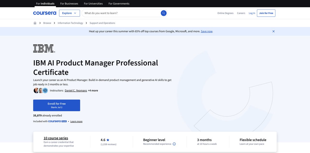 IBM AI Product Manager