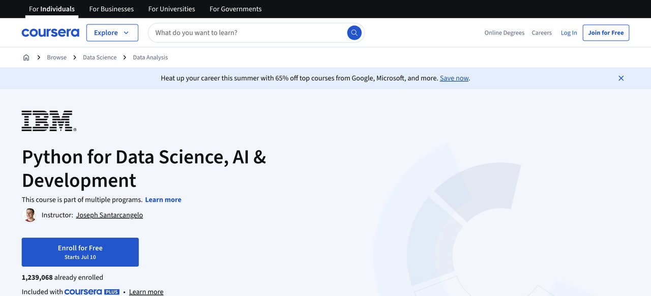 Python for Data Science, AI & Development