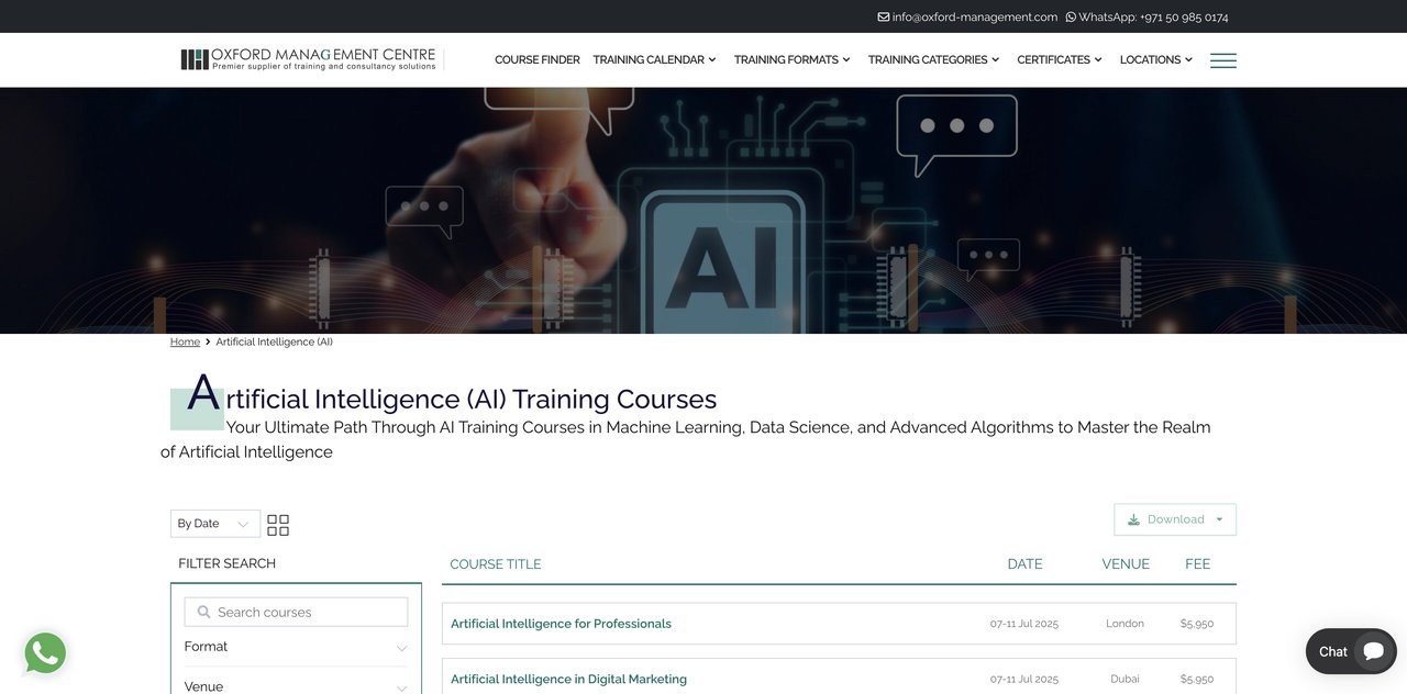 HR Masterclass: Artificial Intelligence for HR Professionals by Oxford Management Centre