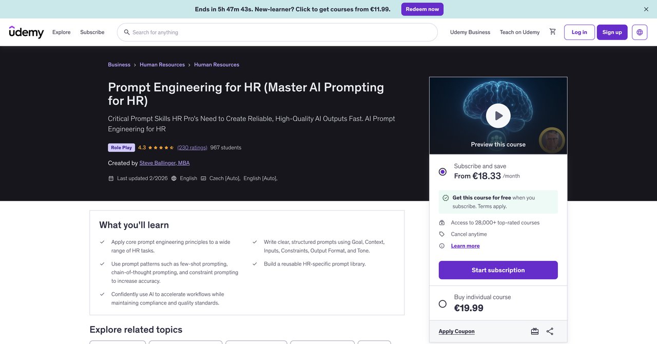 Prompt Engineering for HR