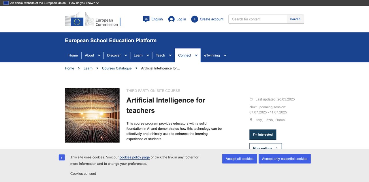 Artificial Intelligence for Teachers