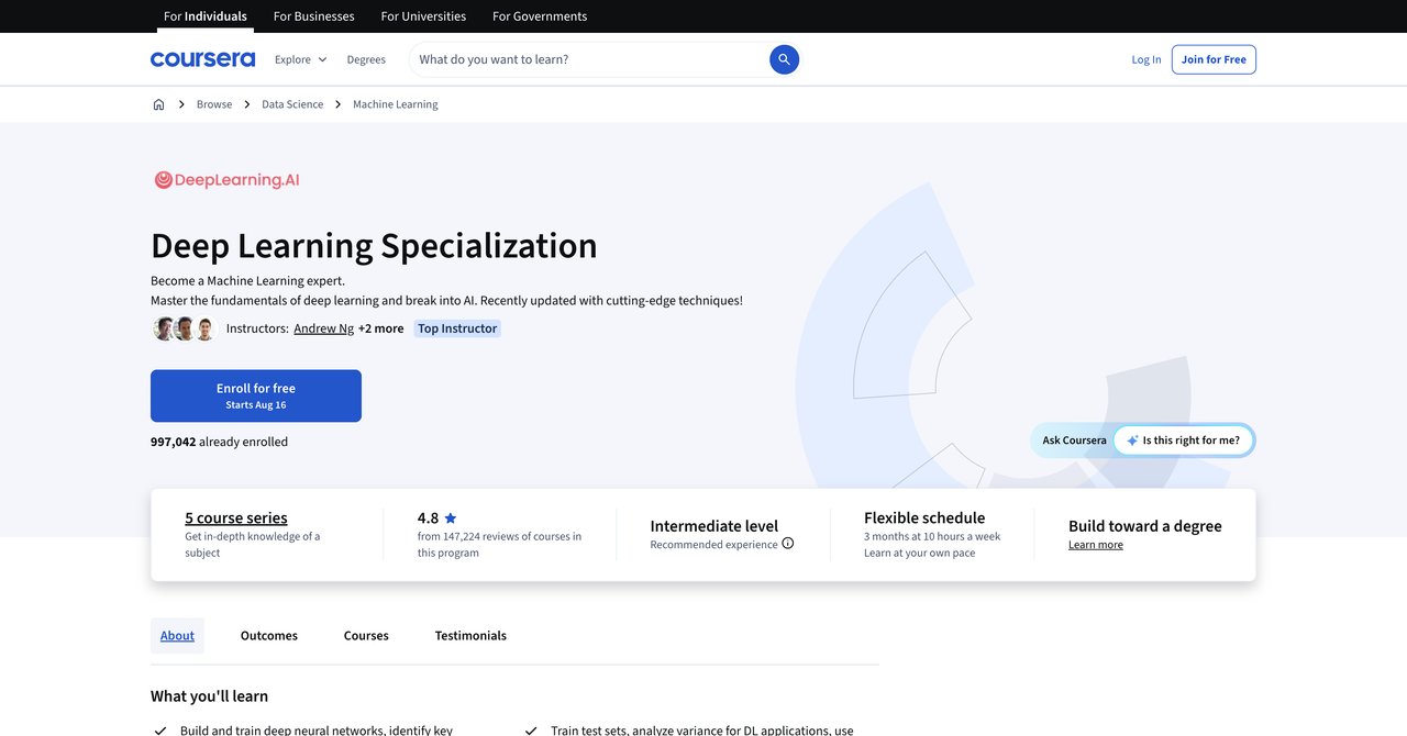 Deep Learning Specialization