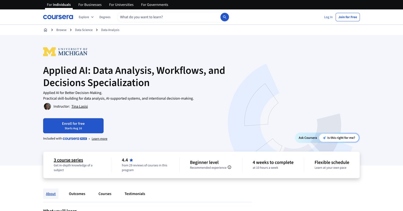 Applied AI Data Analysis Workflows Decisions