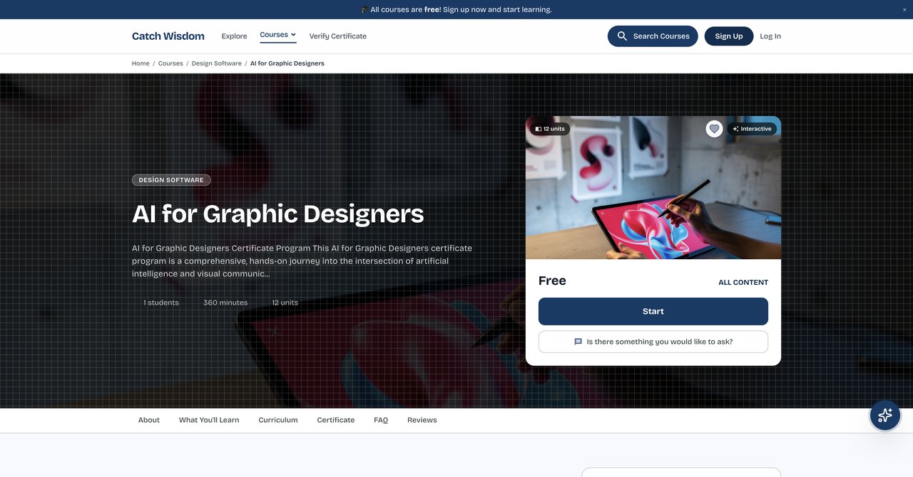 AI for Graphic Designers by Catch Wisdom
