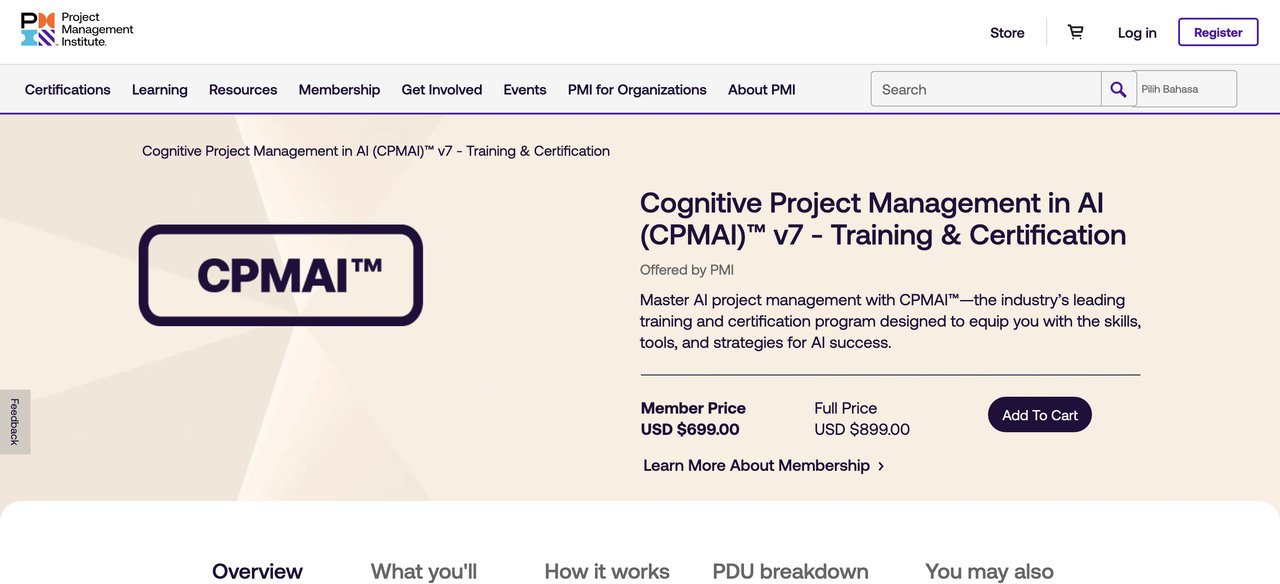 Cognitive Project Management in AI