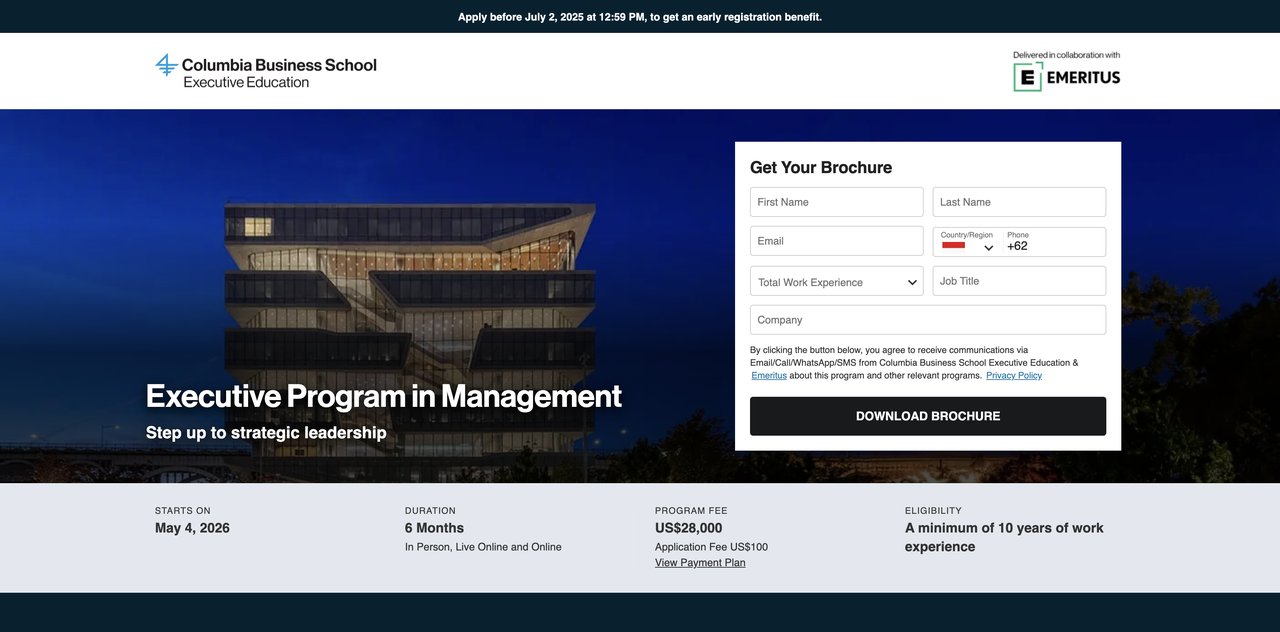 Columbia Executive Program