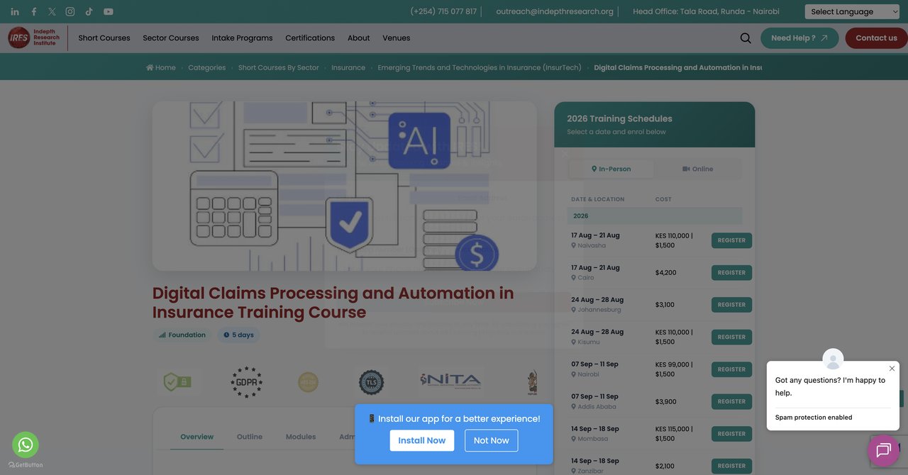 Digital Claims Processing