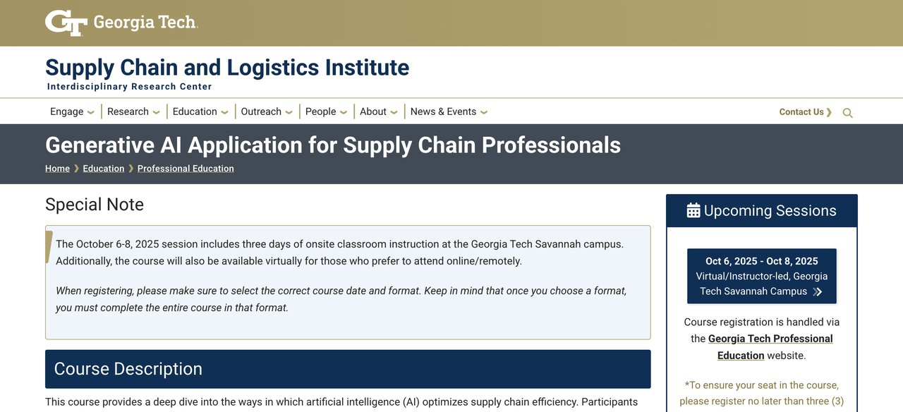 Generative AI Application for Supply Chain Professionals