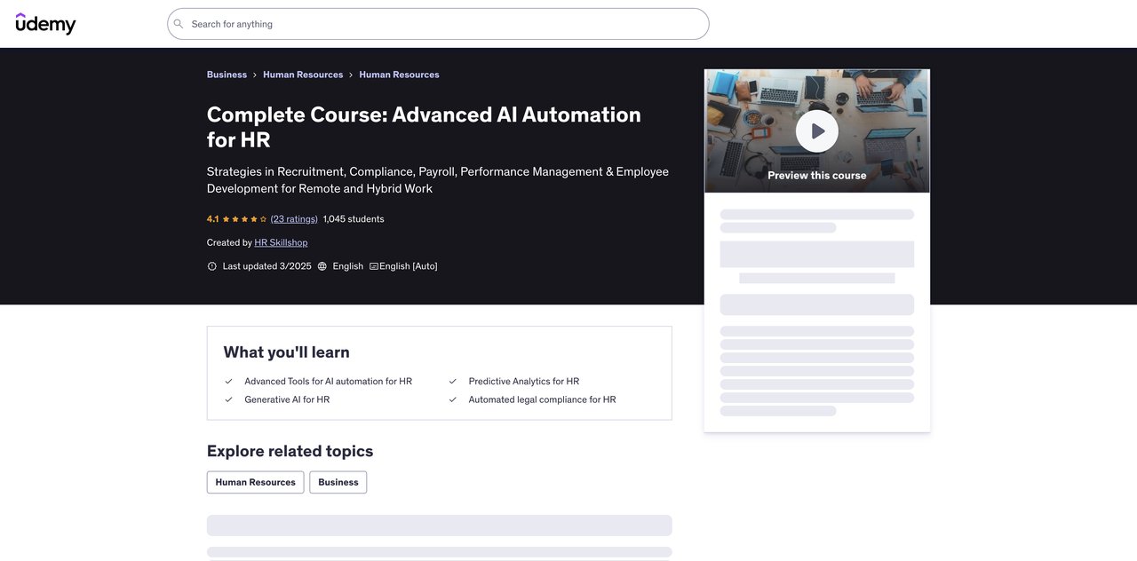 Complete Advanced AI Automation for HR