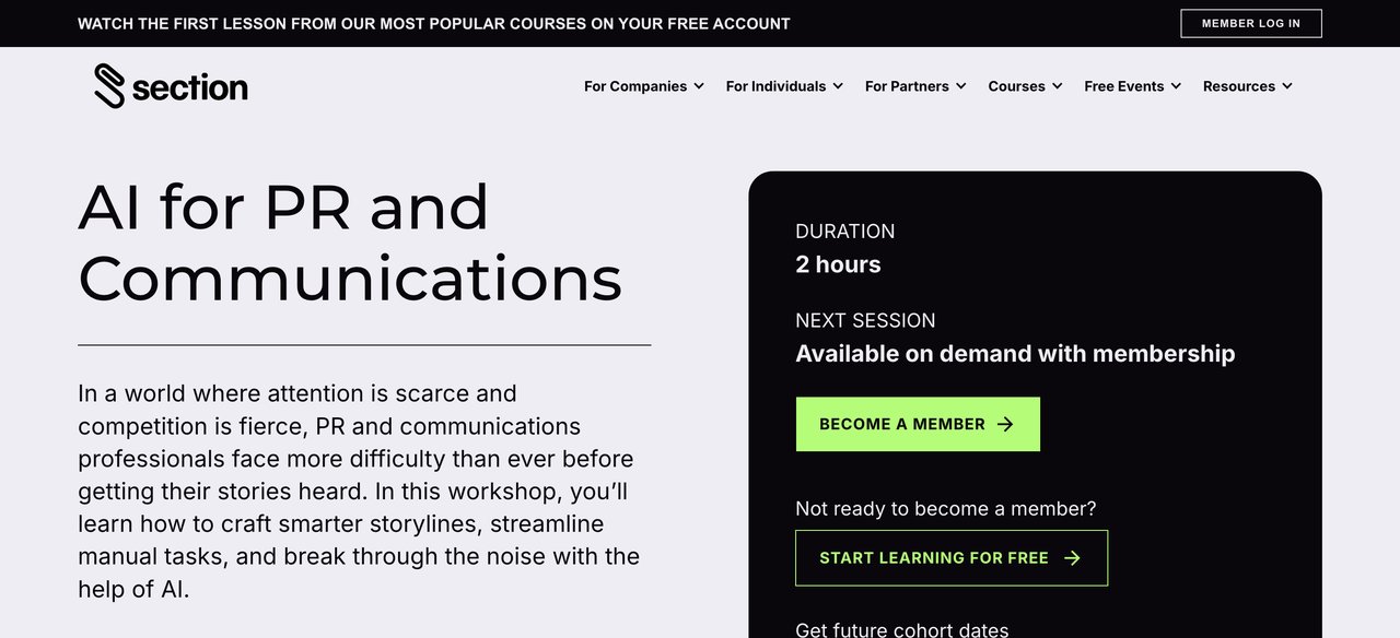 AI for PR and Communications