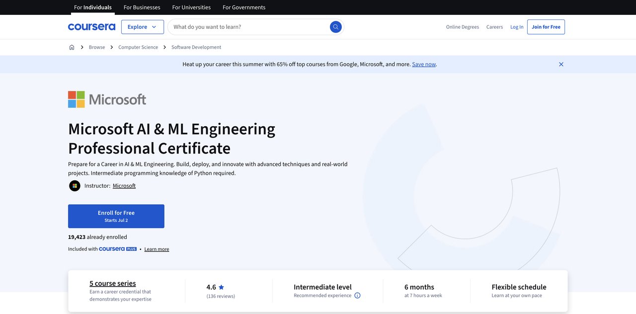 Microsoft AI & ML Engineering