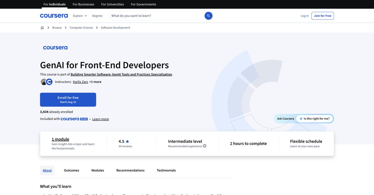 GenAI for Front-End Developers