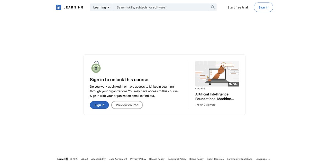 Introduction to AI by LinkedIn Learning