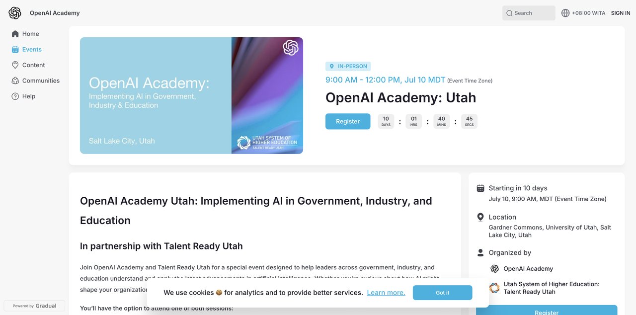OpenAI Academy Utah