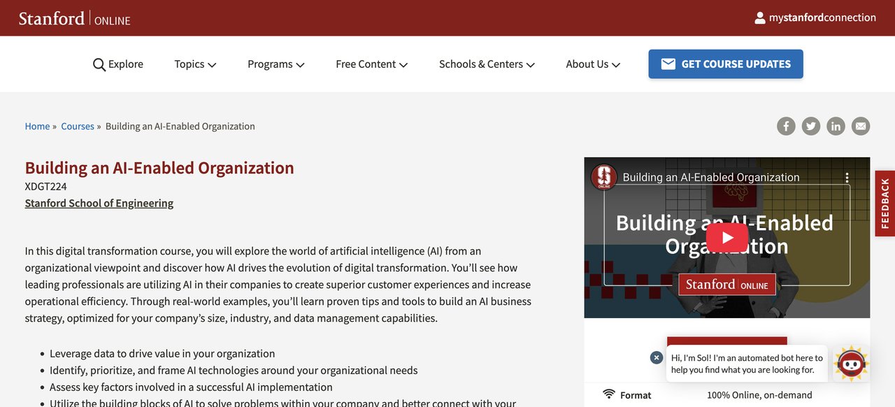 Building an AI-Enabled Organization by Stanford