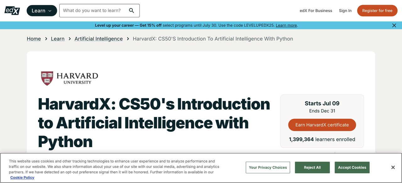 CS50's AI with Python by Harvard