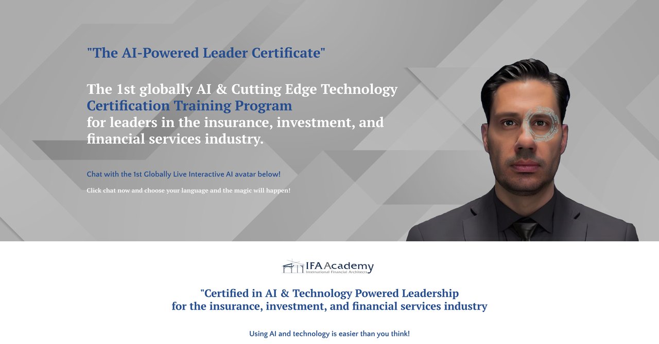IFAAcademy AI Manager Certificate