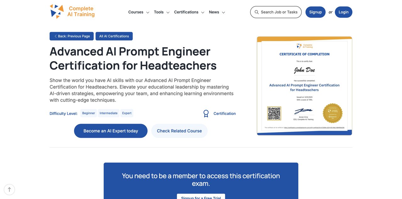 AI Prompt Engineer Certification