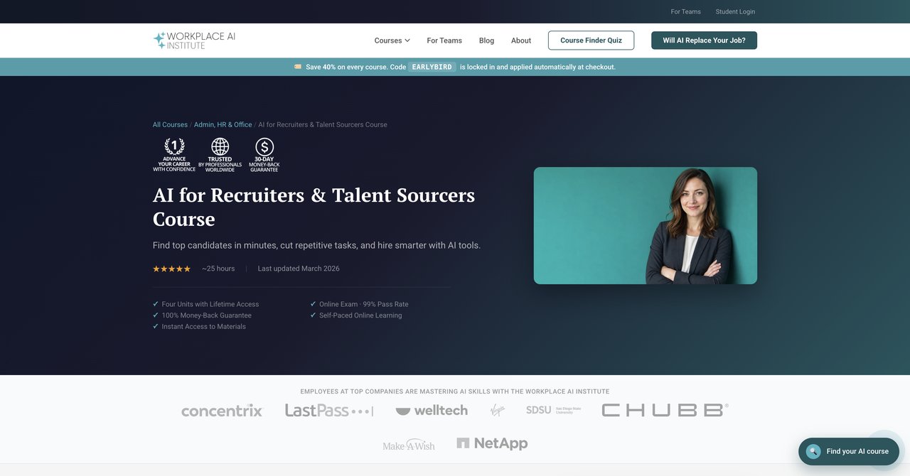 AI for Recruiters and Talent Sourcers Workplace AI Institute