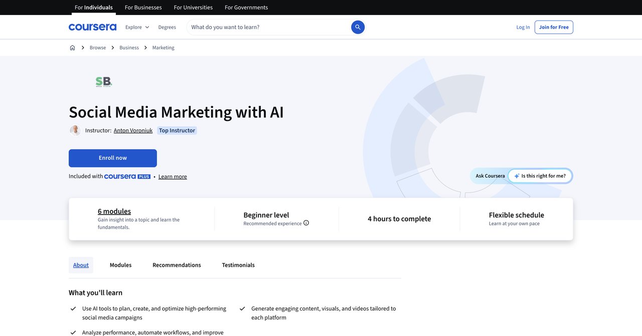 Social Media Marketing with AI