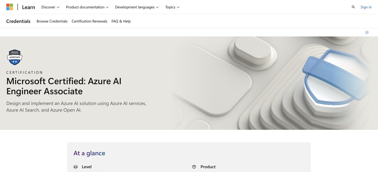 Microsoft Azure AI Engineer Associate