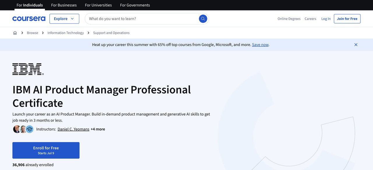 IBM AI Product Manager