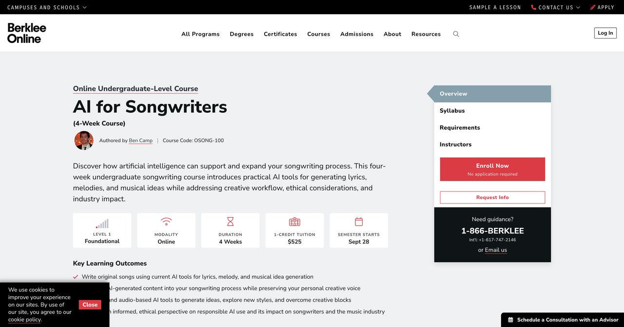 AI for Songwriters by Berklee Online