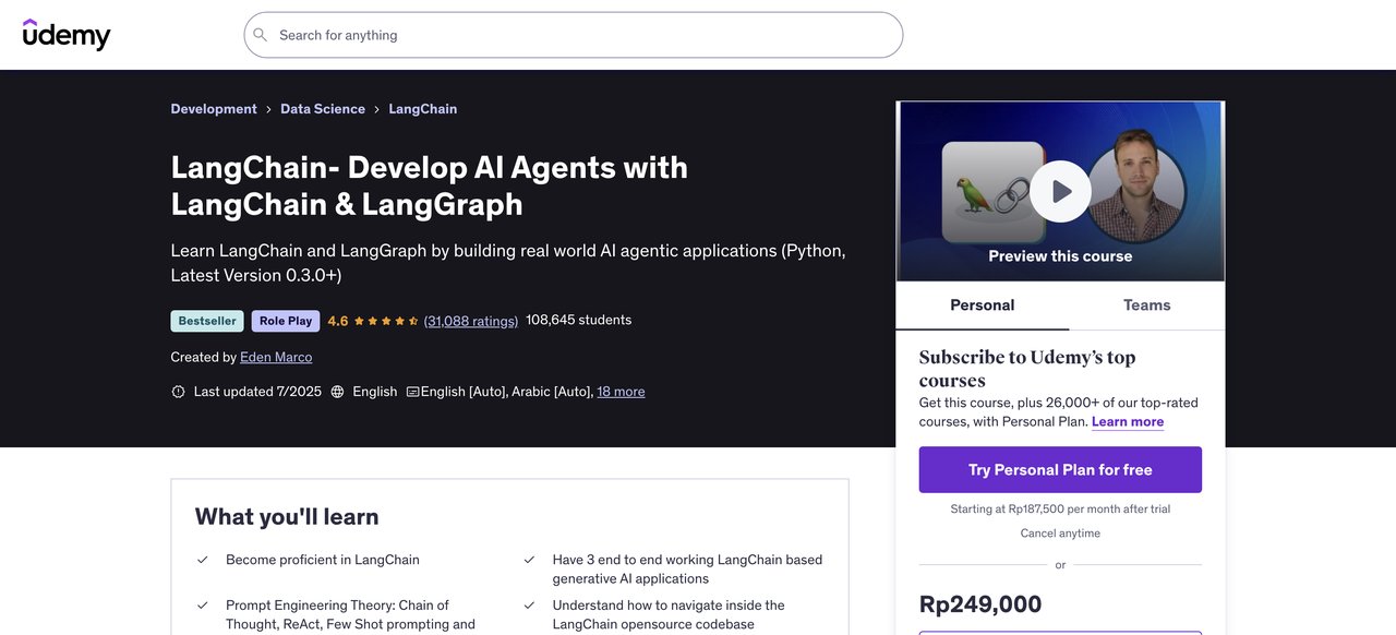 LangChain - Develop LLM Powered Applications with LangChain