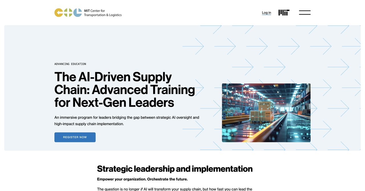 The AI-Driven Supply Chain: Advanced Training for Next-Gen Leaders