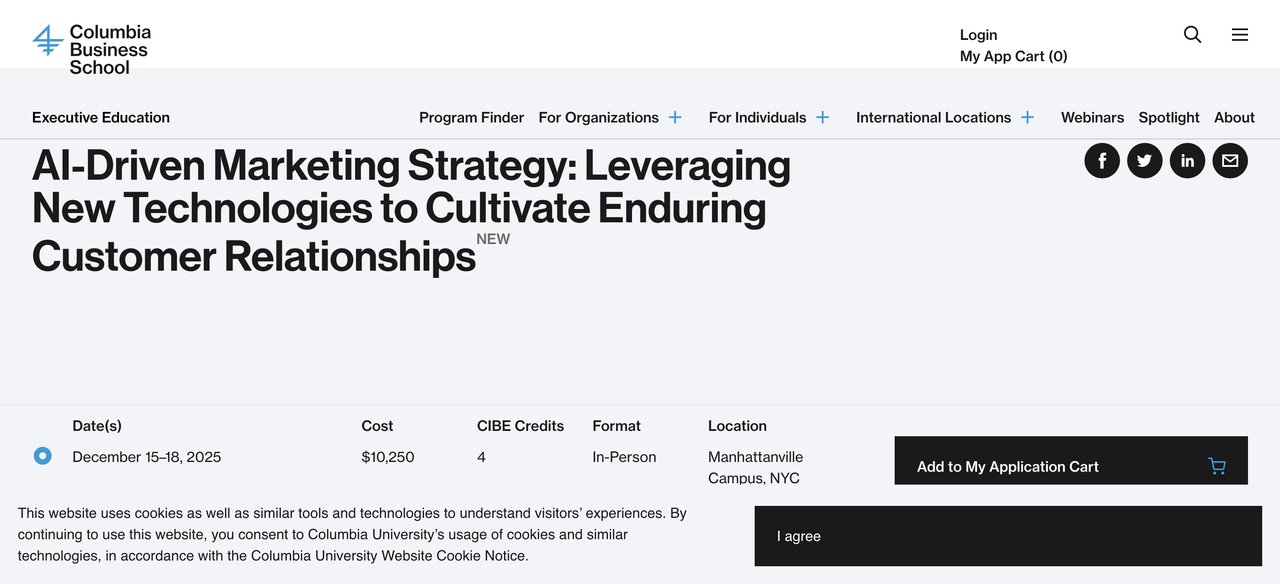 Columbia Business School AI-Driven Marketing Strategy