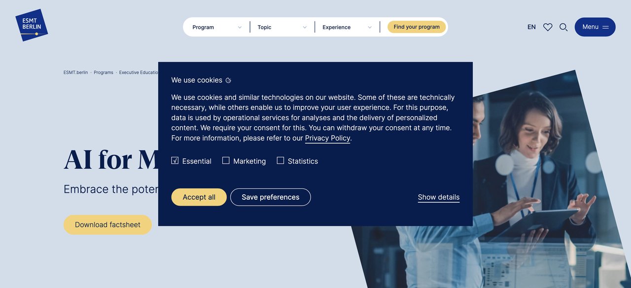 ESMT Berlin AI for Managers