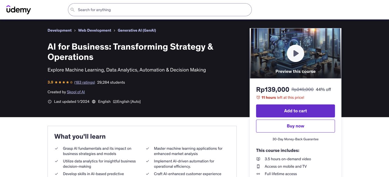 AI for Business by Udemy
