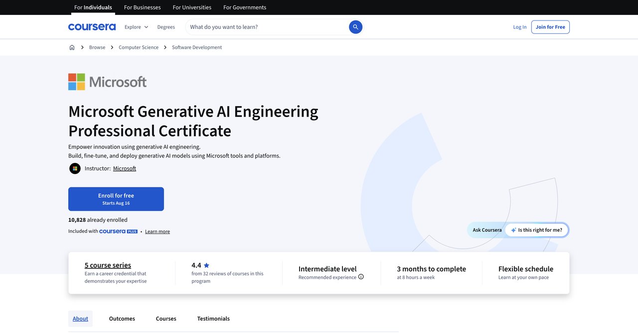 Microsoft Generative AI Engineering Professional Certificate