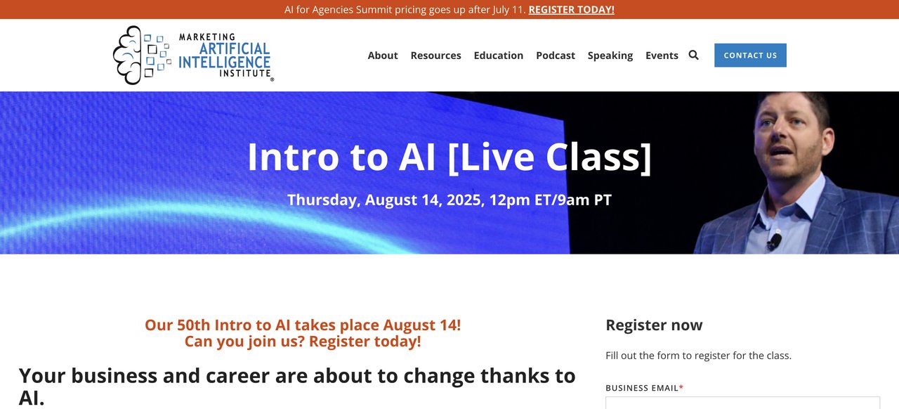 Marketing AI Institute Intro Course