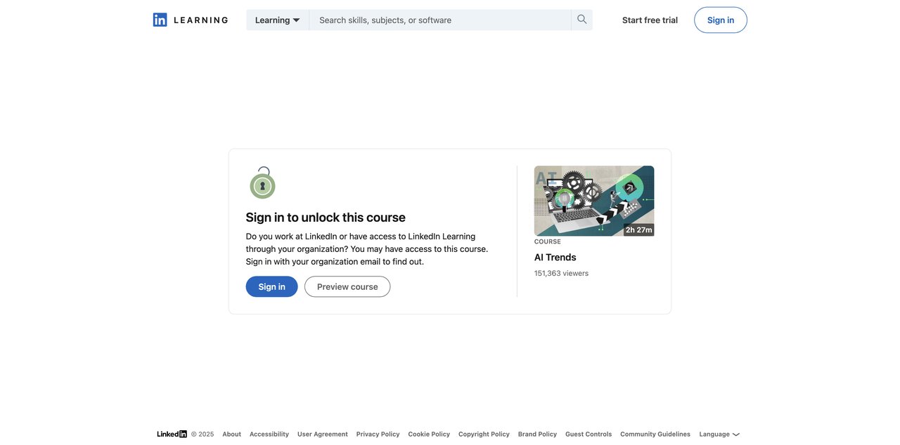 AI Trends by LinkedIn Learning