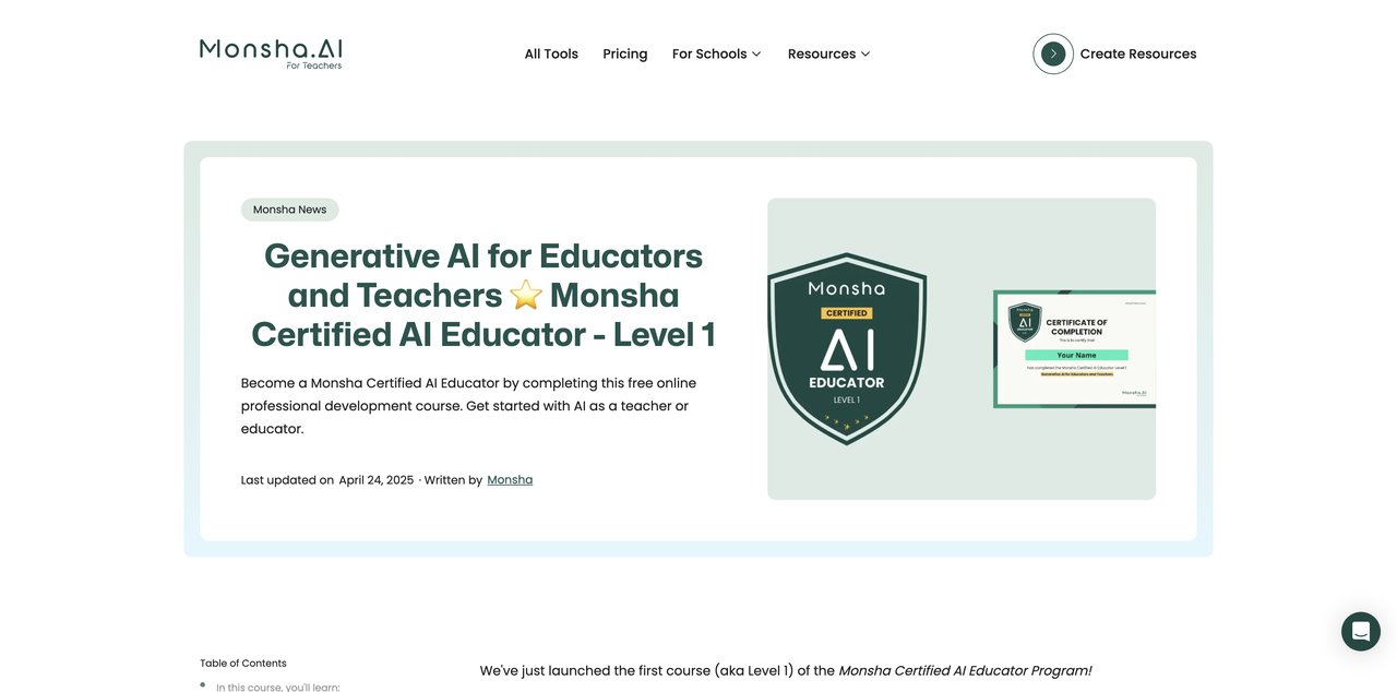 Generative AI for Educators and Teachers