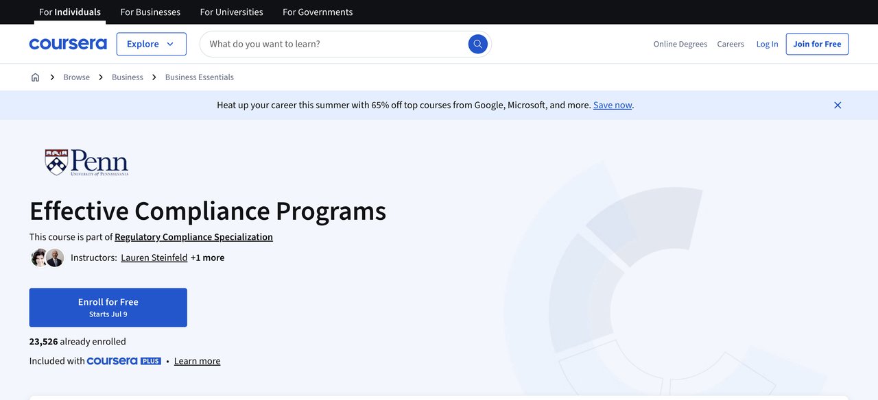 Effective Compliance Programs