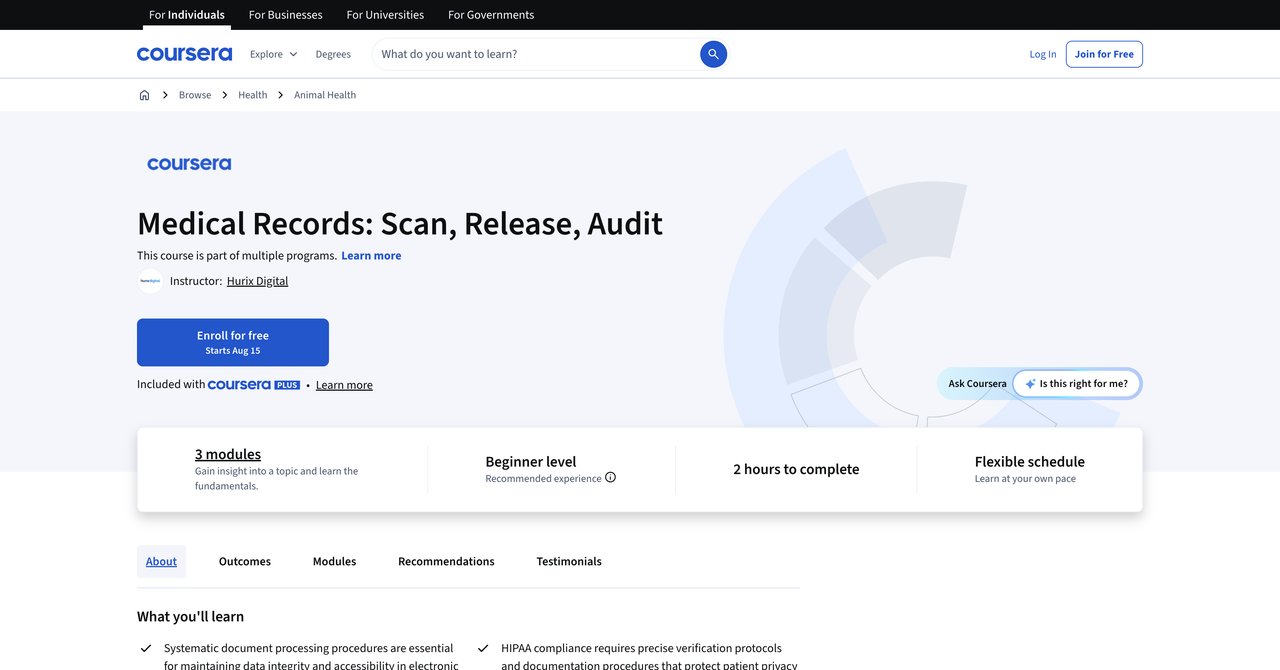 Medical Records Scan Release Audit