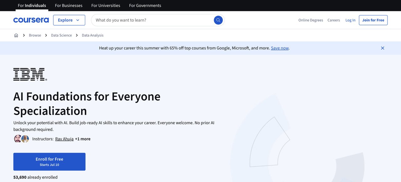 IBM AI Foundations for Everyone