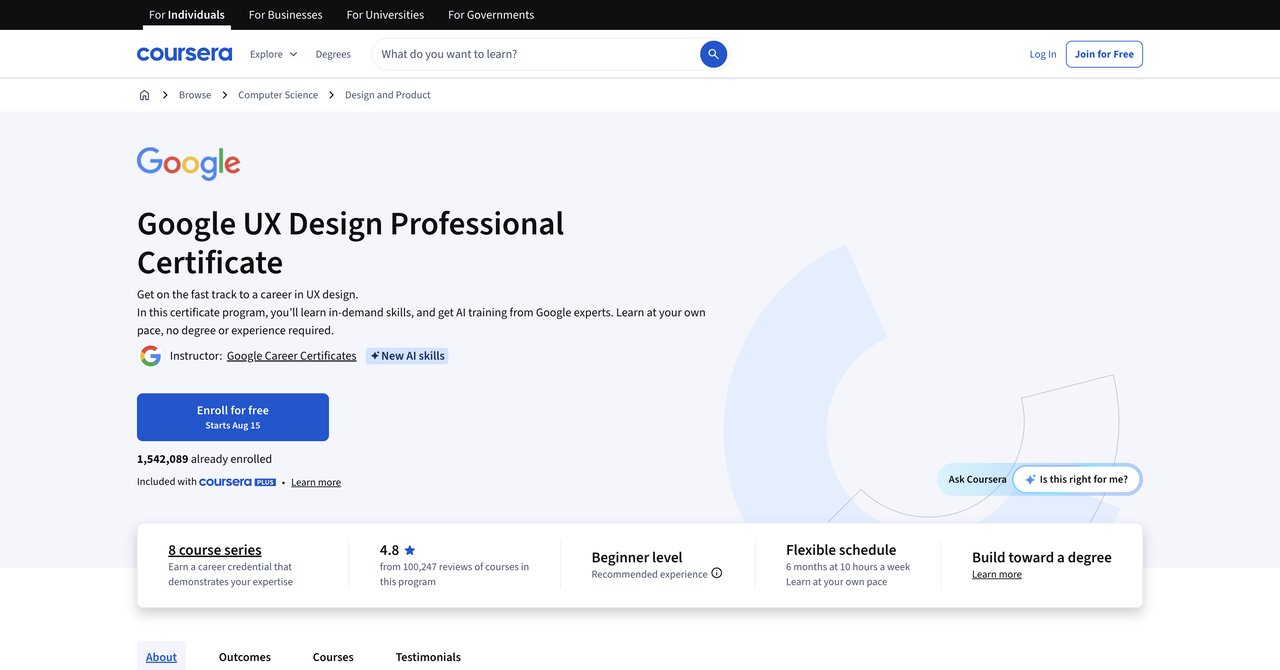 Google UX Design Professional Certificate