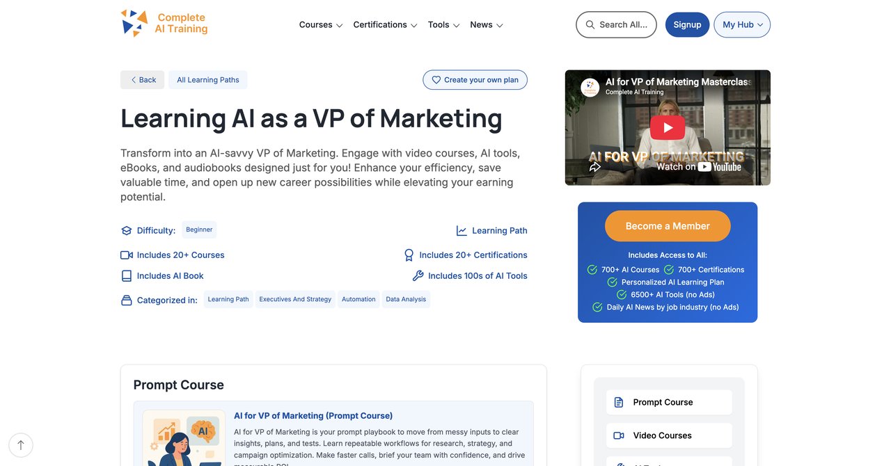 CompleteAI Training - AI for VP of Marketing