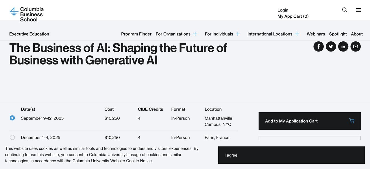The Business of AI by Columbia Business School